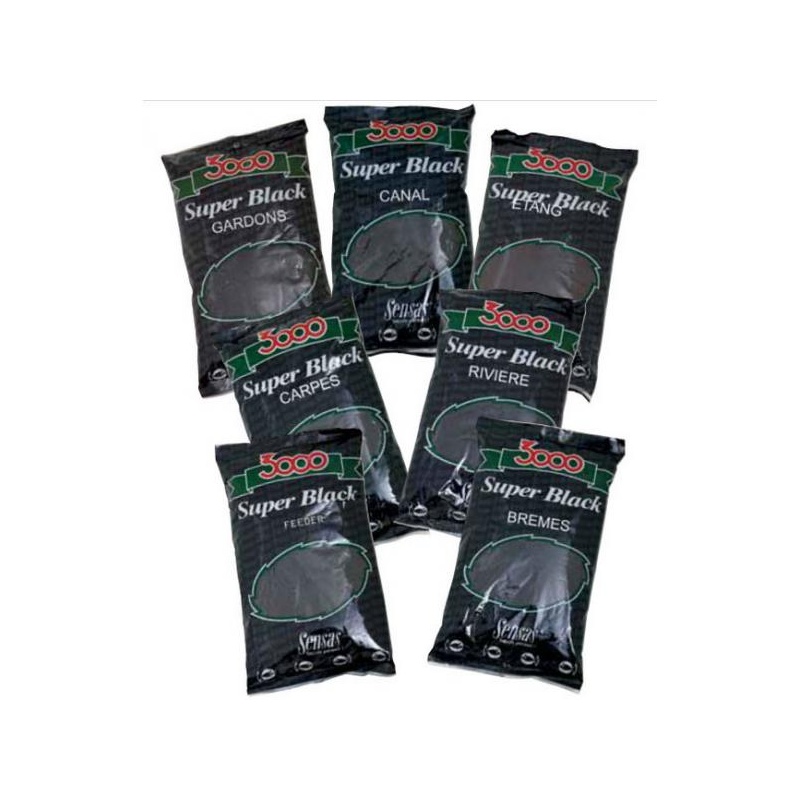 Sensas 3000 Super Järv (must) 1kg
