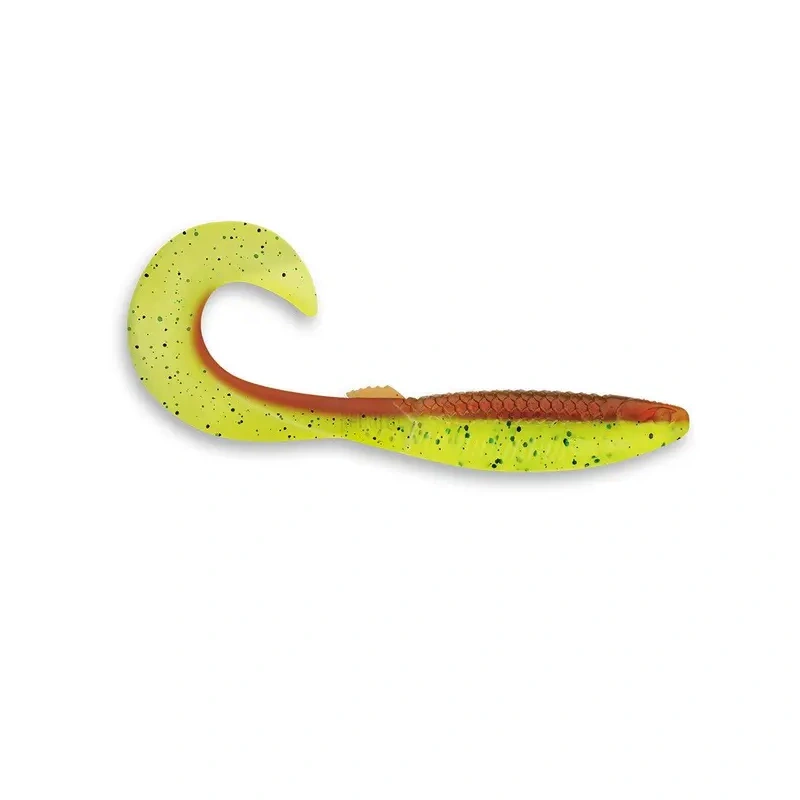 Võdik Rapala CrushCity The Curl NE 5" 12cm 8g Motor Oil Chartreuse UV 3tk