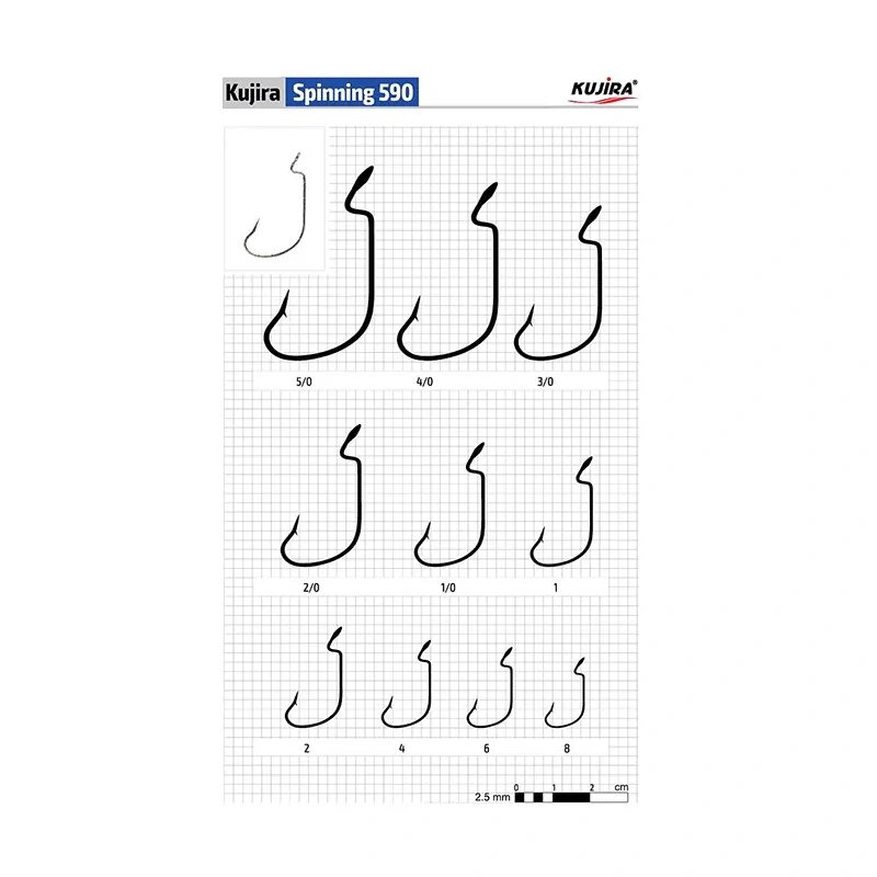 Konksud KUJIRA 590 #1/0 BN offset 5tk