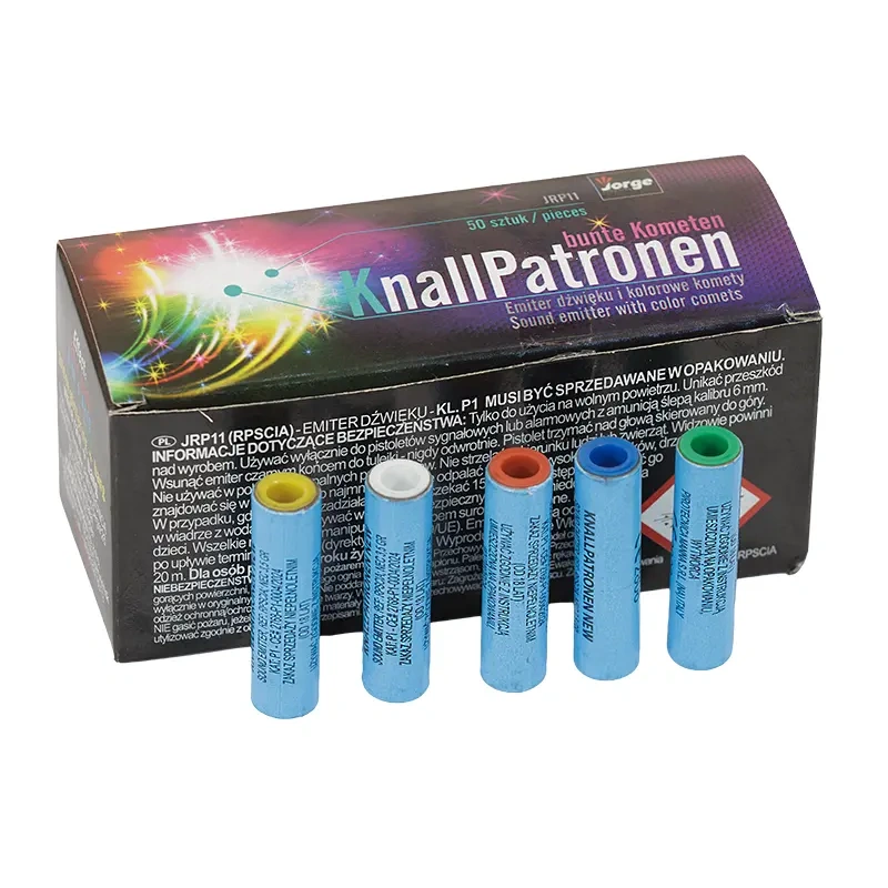 Stardipüstoli raketid KNALLPATRONEN BUNTE KOMETEN cal 15 5tk