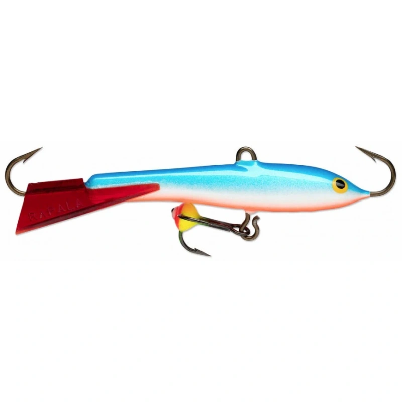 Põiklant Rapala Jigging Rap 7cm WH BSR Blue Silver Red 18g (värvikolmikuga)