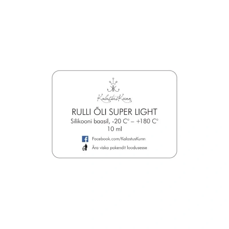 Rulliõli Kalastuskunn SUPER LIGHT silikooni baasil 10ml