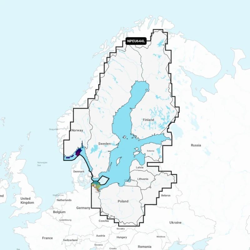 Merekaart Navionics+ Plantium+ Humminbird BALTIC SEA LARGE