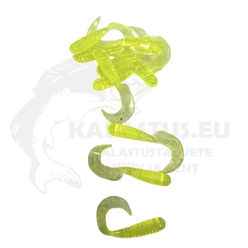Sirpsaba Grub AL24 40mm 0.6g neoonkollane 10tk