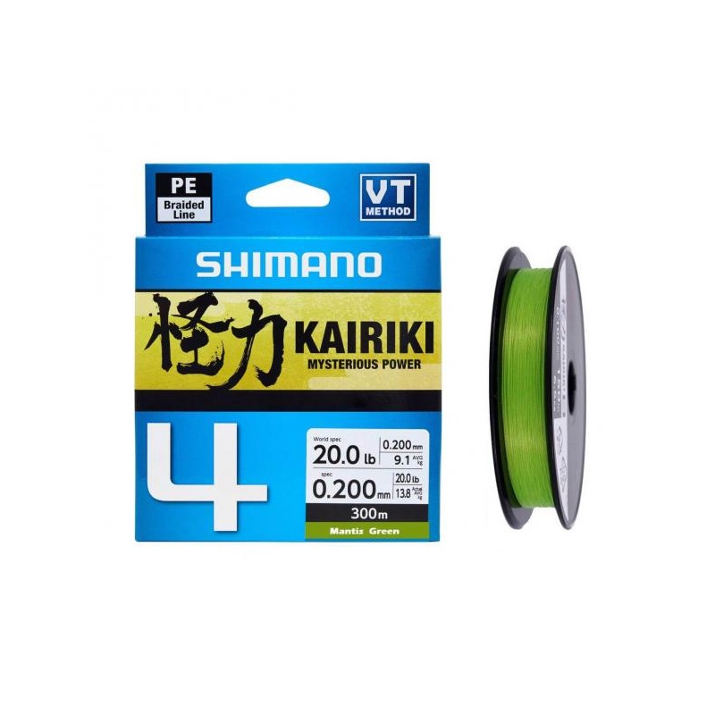 Nöör Shimano Kairiki 4 0.20mm 13.8kg 150m roheline