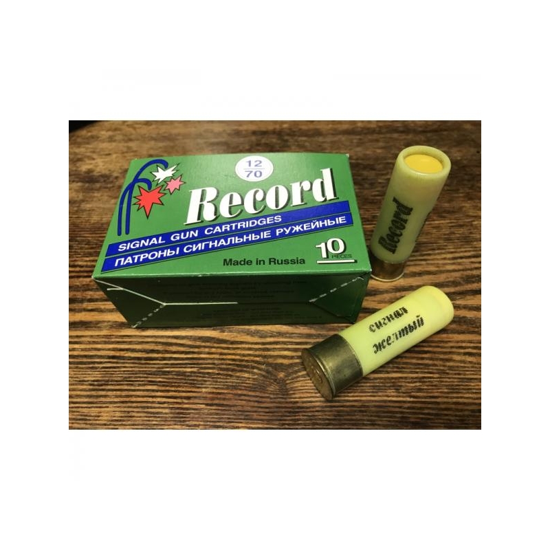 Signaalrakett Record cartridge cal.12/70 kollane 1tk