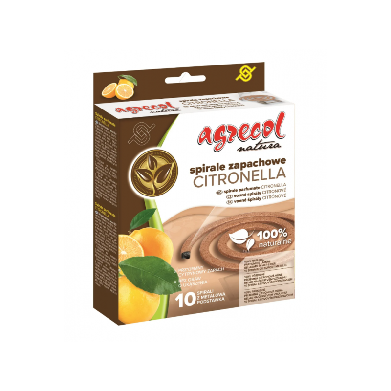 Suitsuspiraal citronella Natura 10tk/pakis