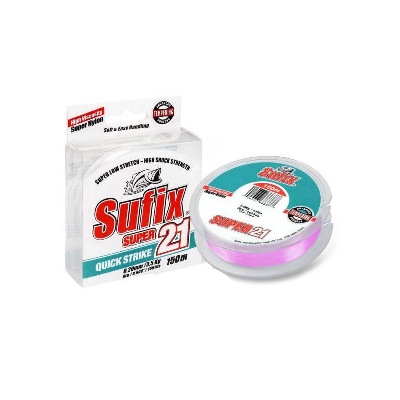 Tamiil Sufix Super 21 roosa 0.30mm 7.7kg 150m