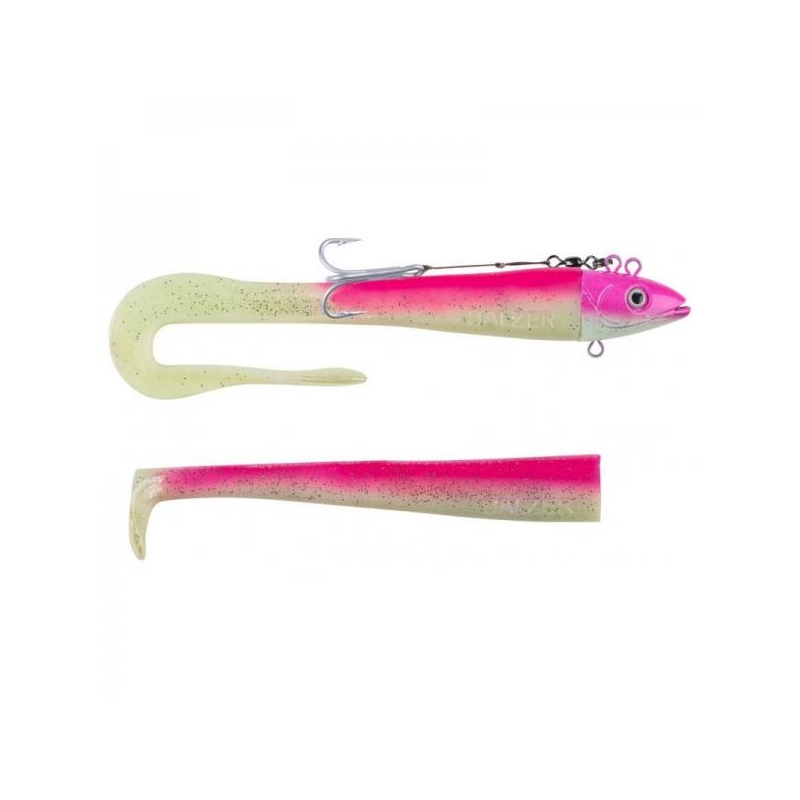 Balzer Adrenalin Arctic Eel 24cm 400g #5/0 roosa UV