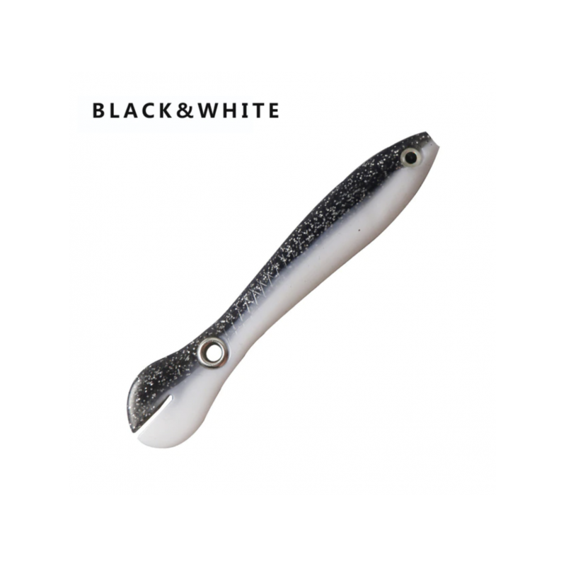 Võdik Bionic Loach 100mm 6g must-valge vigane kalamaim 1tk