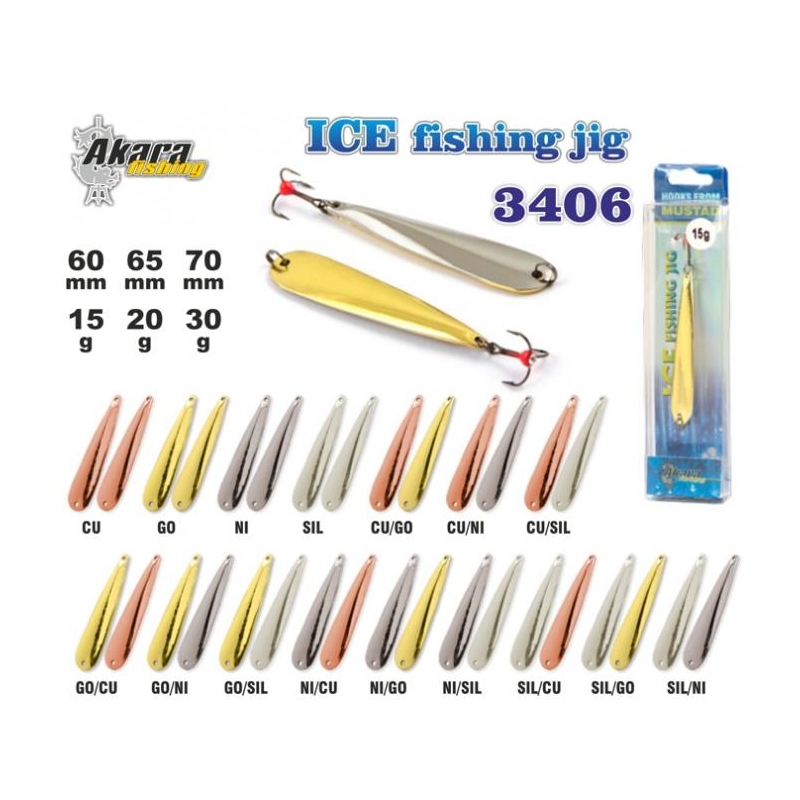 Talilant «Ice Jig» 3406 65mm 20g SIL