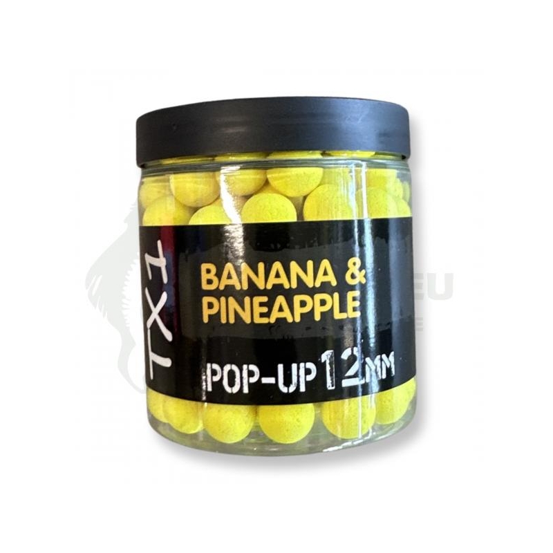 Boilid TX1 Pop­-up Banana&Pineapple (banaan ja ananass) 12mm 100g Fluoro Kollane
