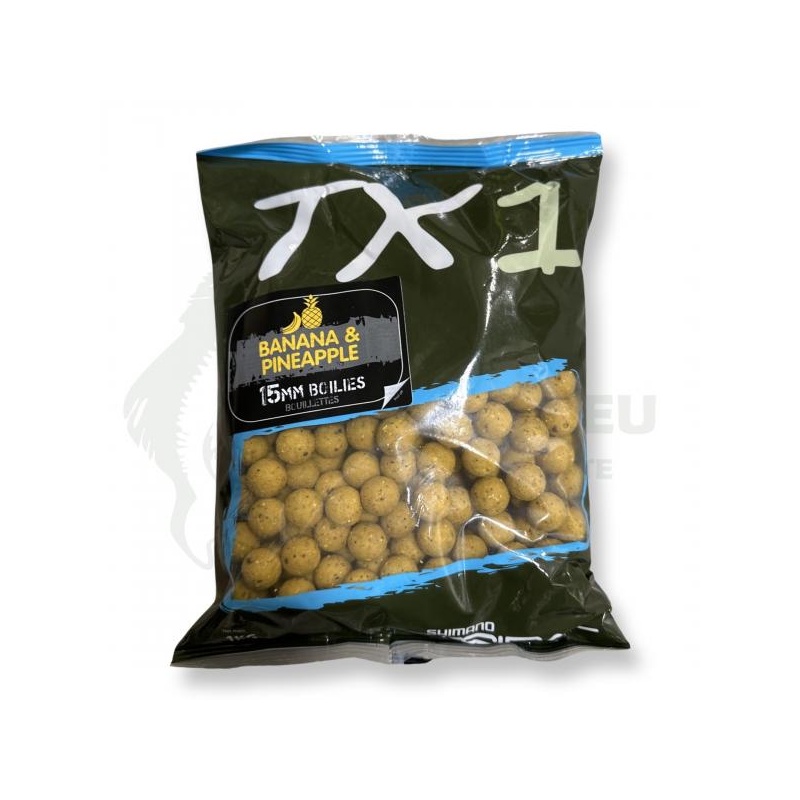 Boilid TX1 Banana & Pineapple Boilie 15mm (banaan ja ananass) 1kg