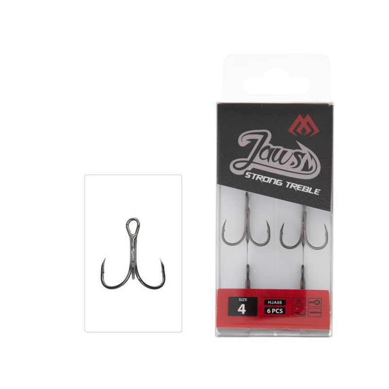 Konksud Mikado Jaws Strong 3-ne #6 8tk