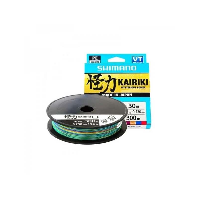 Nöör Shimano Kairiki 8 300m 0.13mm 8.2kg mitmevärviline