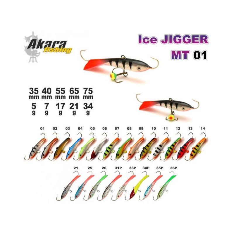 Põiklant Ice Jigger 65mm 21g värv: 34P