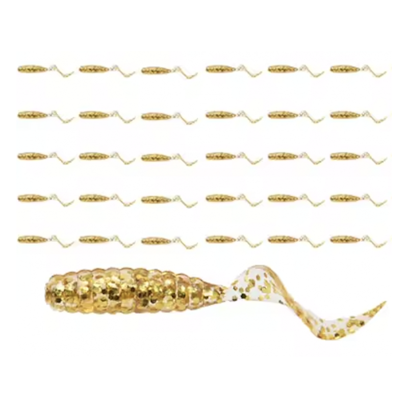 Sirpsaba Grub AL24 40mm 0.6g kuldne säbruga 10tk