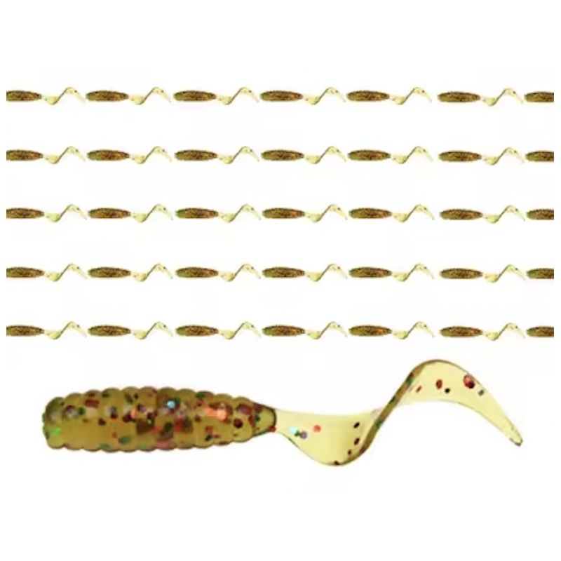 Sirpsaba Grub AL24 40mm 0.6g šhokolaad kuldse säbruga 10tk