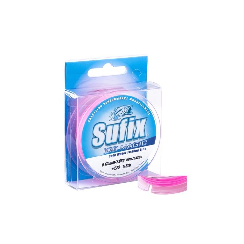 Tamiil Sufix Ice Magic Neon White/Pink 0.225mm 4.4kg 50m