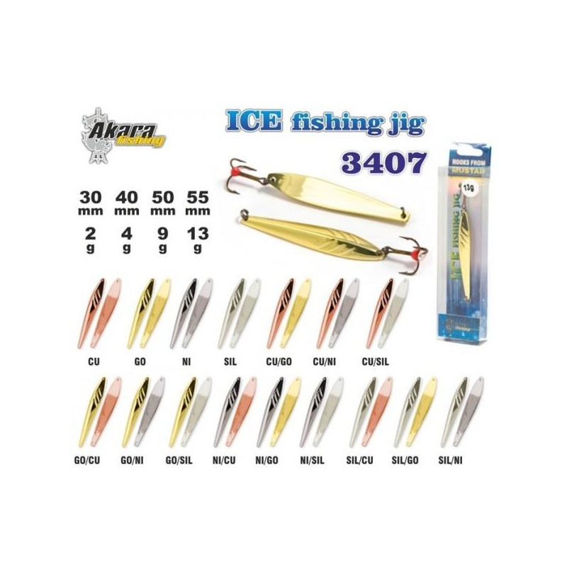 Talilant Ice Jig 3407 30mm 2g värv: Ni/Go