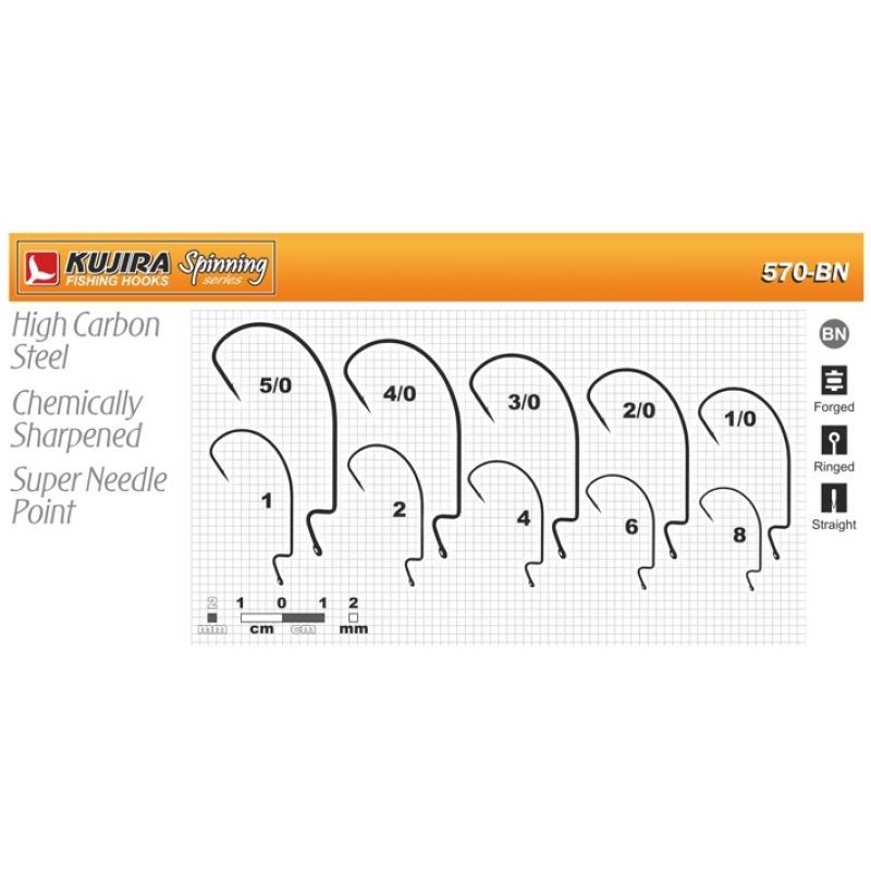 Konksud KUJIRA 570 #4/0 BN offset 5tk