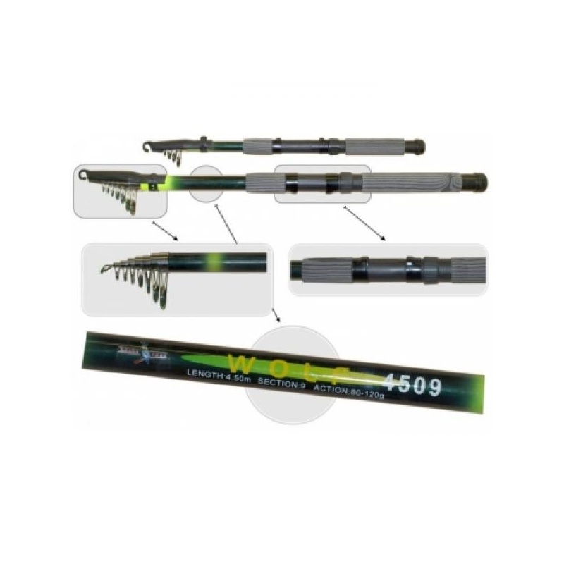 Wolf Short 2.4m 30-60g teleskoop 170g