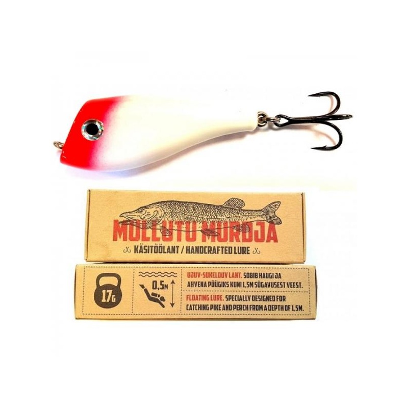 Mullutu Murdja MM02 Punane-Valge 17g 75mm