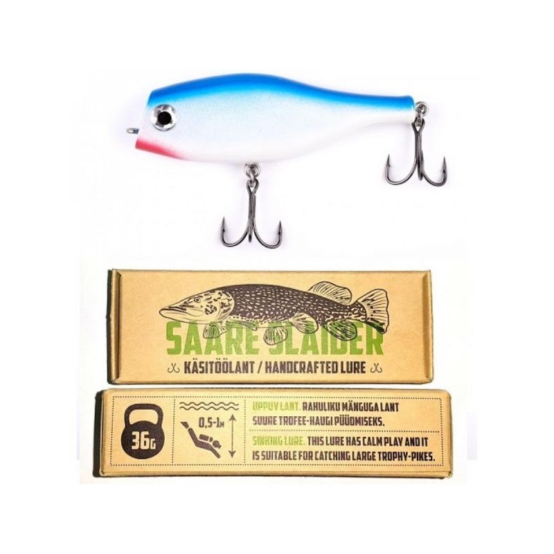 Saare Slaider SS10 Sinine-Valge 36g 110mm