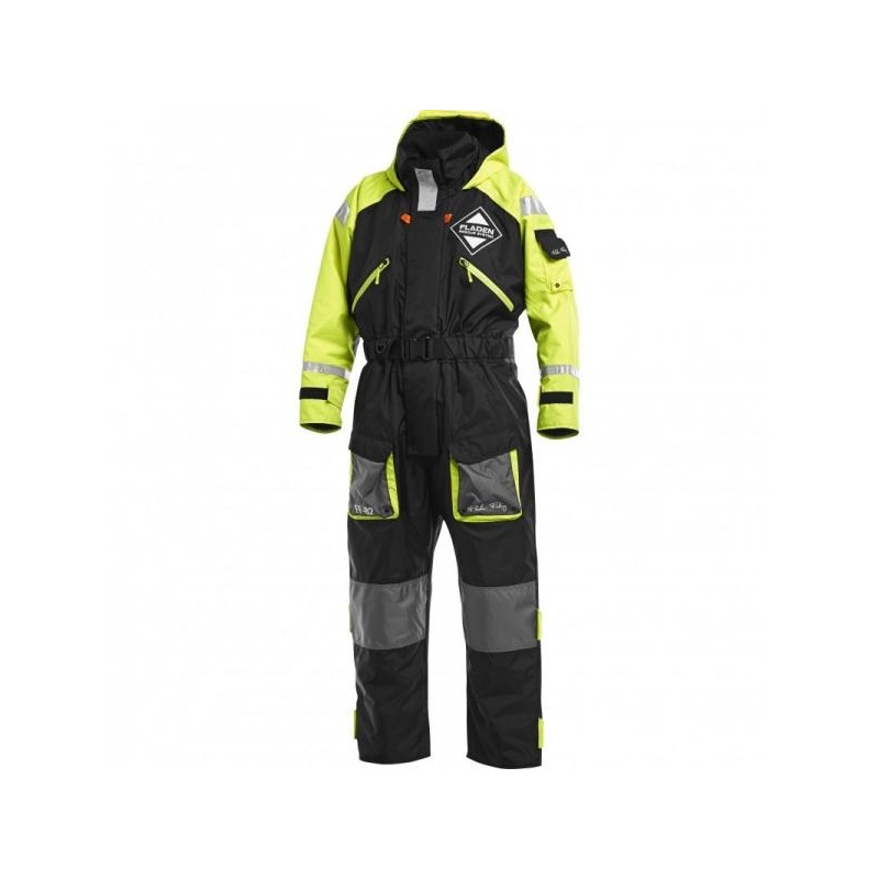 Talikombinesoon ujuv Fladen 845XY must/kollane XL