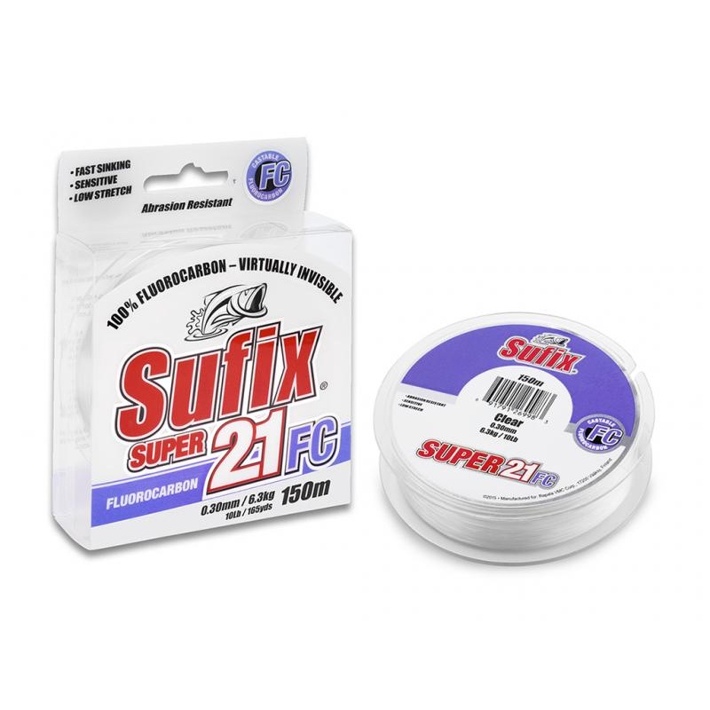Sufix Super 21 Fluorocarbon 0.16mm 1.8kg 150m