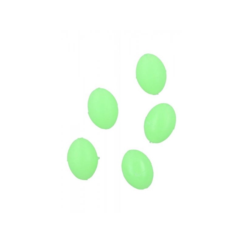 Pärlid Ellipsoid 3x4mm 0.8 Rohelised Helendavad 25tk