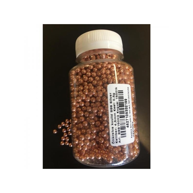 CO2 õhupüssikuulid BORNER Premium Gold BBs 4.5mm 1500tk