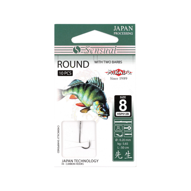 Lipsud Sensual Round w Barbs BN #10 0.20mm 70cm 10tk