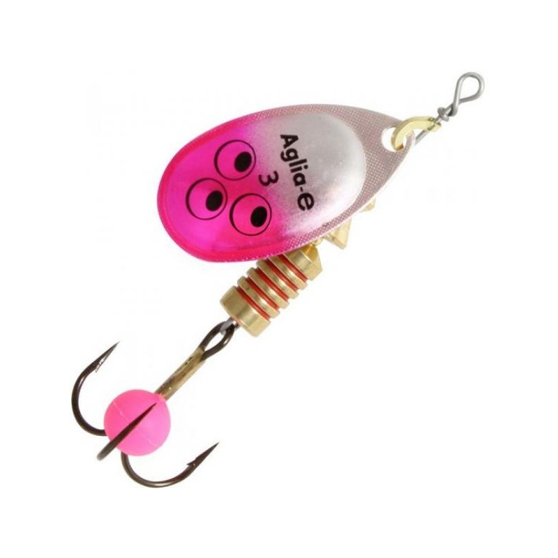 Mepps Aglia-E Brite AG/Pink #3 6.5g UV