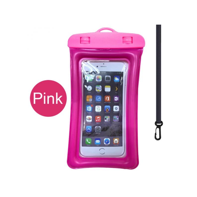 Veekindel kott telefonile 6.5" roosa