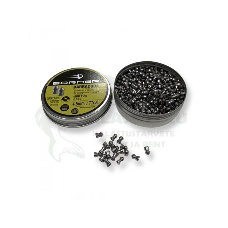 Õhkrelva kuulid BORNER Barracuda cal 4.5mm 0.7g 500tk