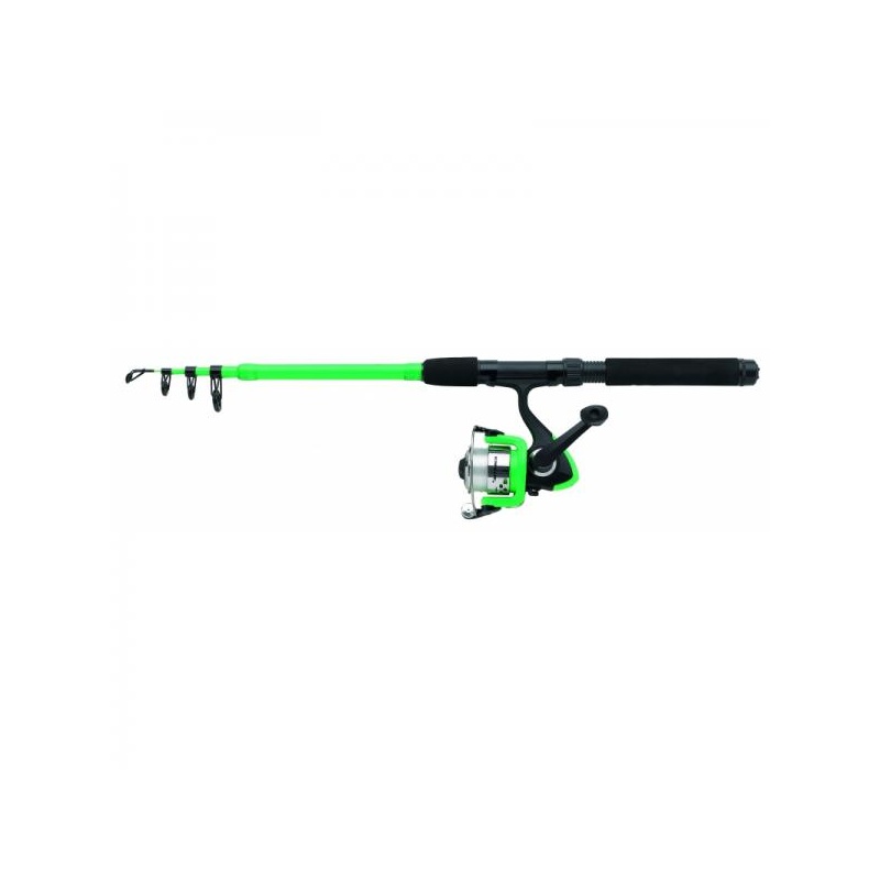 Teleskoop-spinning KINETIC Little Viking 165cm L 4-21g roheline rull 100-FD 0.25mm