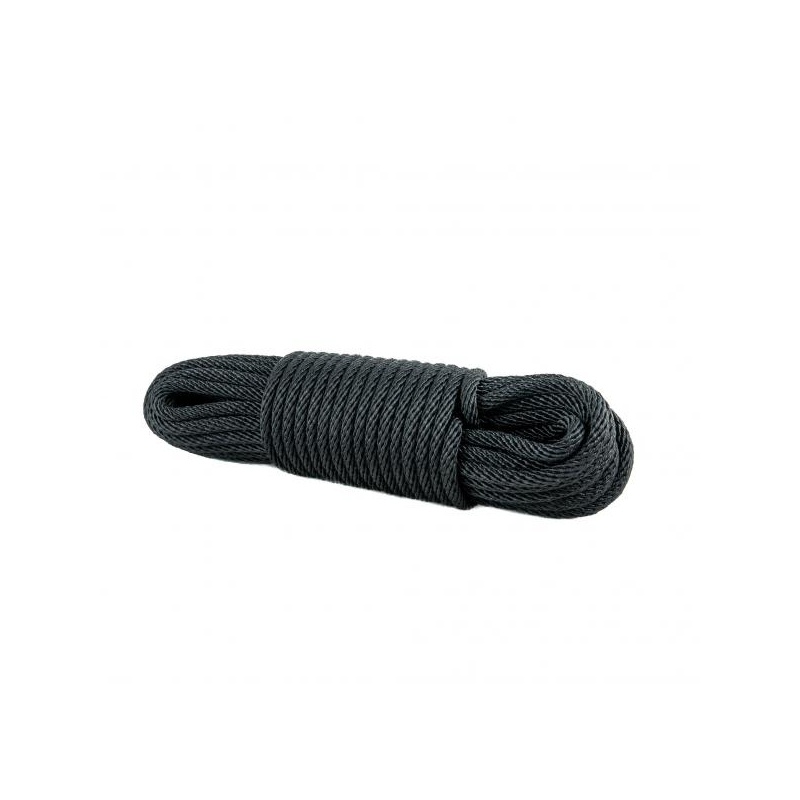PES spiraalfall punutud köis 10mm MUST 6m