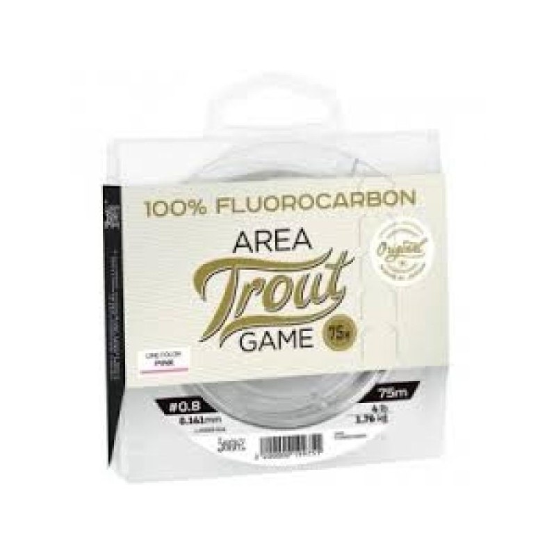 Lucky John Fluorocarbon Area Trout Game 0.161mm 1.76kg 75mm roosa