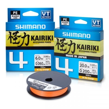 Nöör Shimano Kairiki 4 oranž 0.16mm 8.1kg 150m