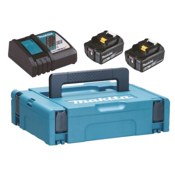 Makita Powerpack 18V 2 x 6.0Ah akud BL1860B + kiirlaadija DC18RC