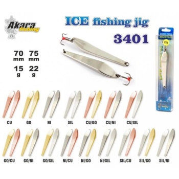 Talilant Ice Jig 3401 70mm 15g värv: Go/Cu