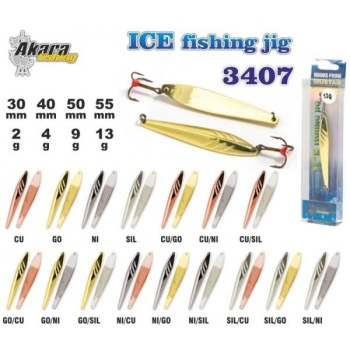 Talilant Ice Jig 3407 30mm 2g värv: Ni/Go