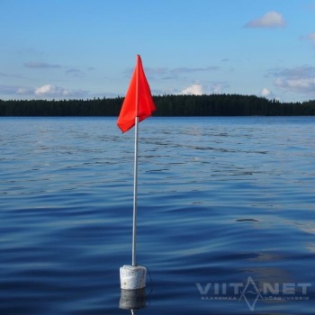 Märklipp MERI2 üldpikkus 2.37m veep. lipuni 1m 2x lipp20x30cm 2-e osal. koonusujukiga