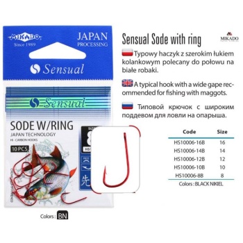 Konksud Sensual Sode w/Ring RED #10 10tk