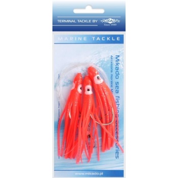 Mererakendus Octopus Rig 8cm 3x6/0 RED