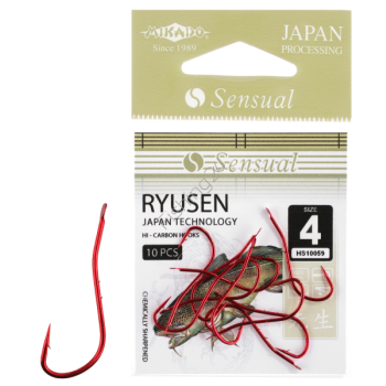 Konksud Sensual Ryusen w/Ring RED #8 10tk