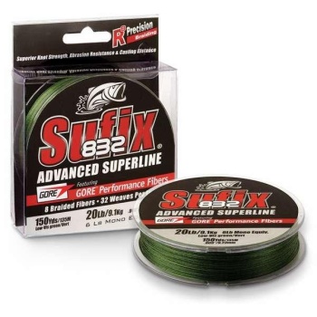 Nöör Sufix 832 Advanced Superline Lo-Vis Green 0.10mm/5.9kg 120m