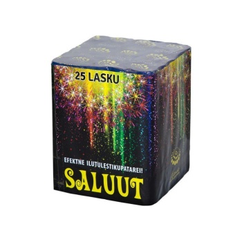 Saluut 25 lasku 35sek 20mm
