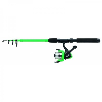 Teleskoopspinning KINETIC Little Viking 165cm L 4-21g roheline rull 100-FD 0.25mm